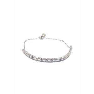 925 Sterling Silver Elegant Tennis Bracelet Adjustable | Dublin Silver
