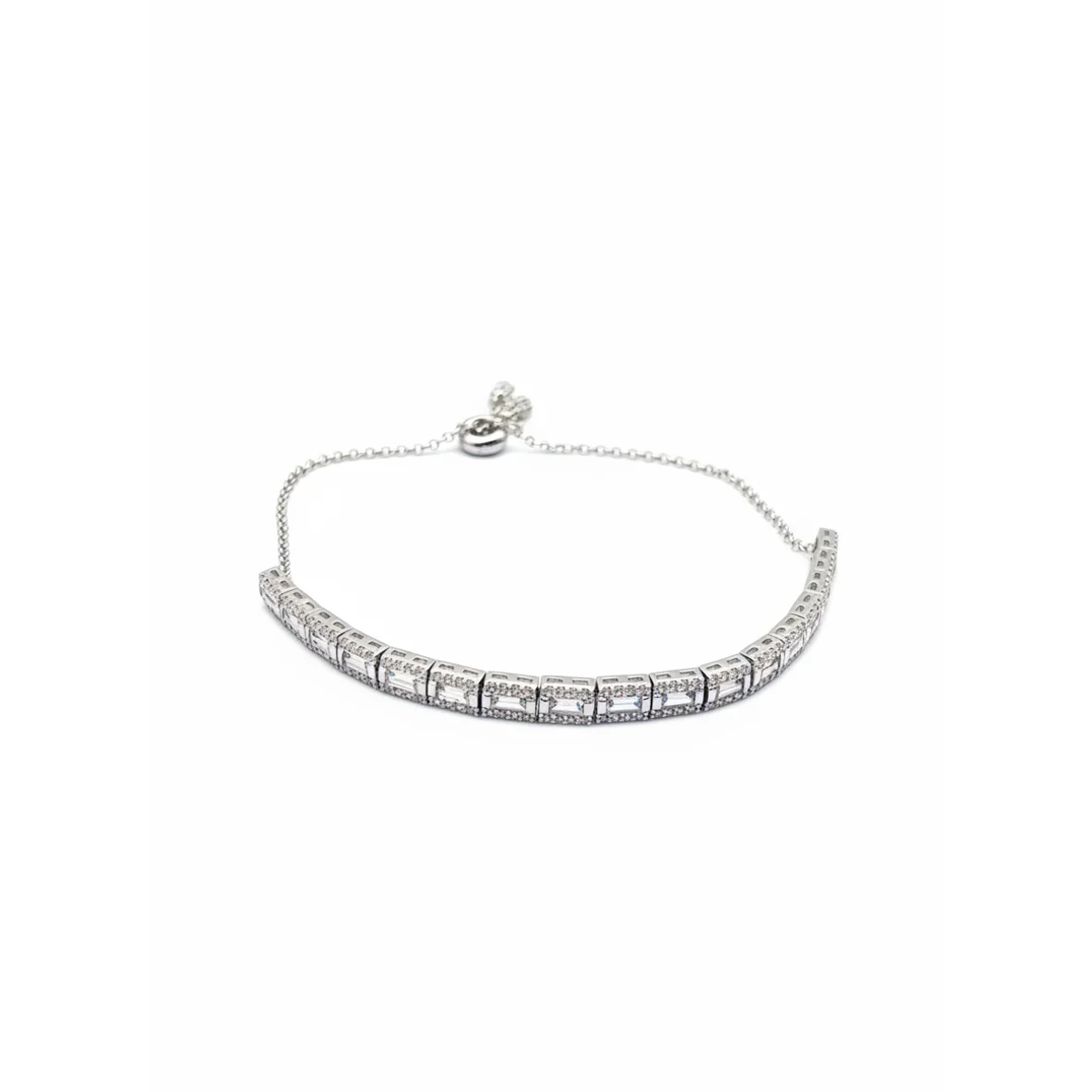 925 Sterling Silver Elegant Tennis Bracelet Adjustable | Dublin Silver