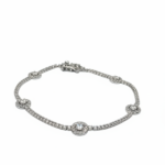 925 Sterling Silver Crystal Tennis Bracelet | Dublin Silver