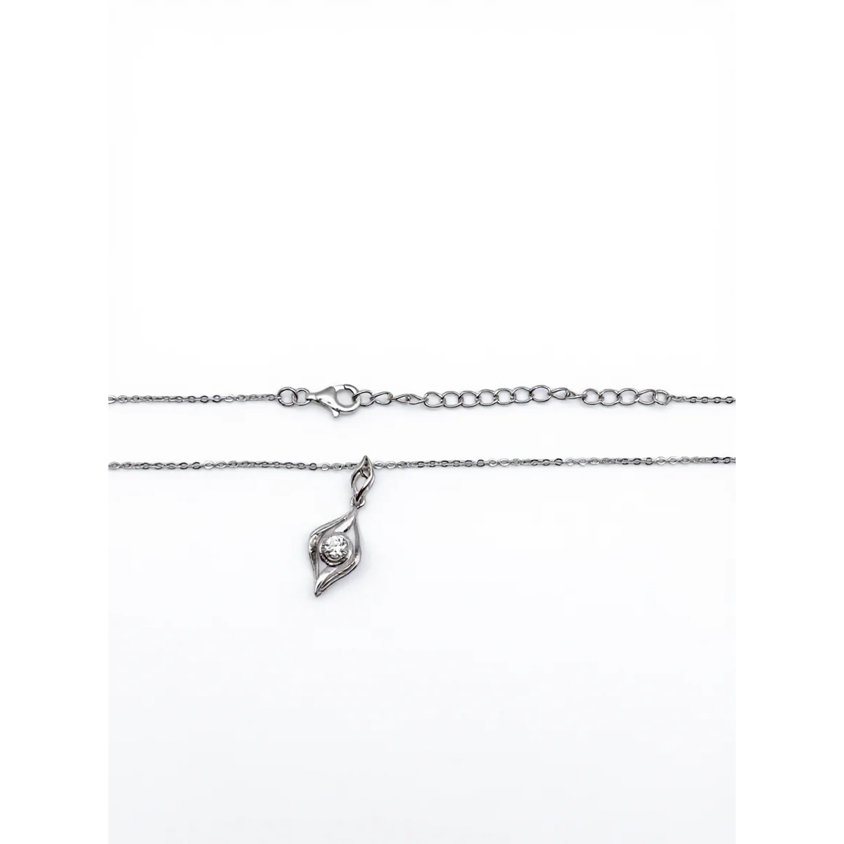 925 Sterling Silver Elegant Cubic Zirconia Pendant Necklace | Dublin Silver