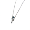 925 Sterling Silver Butterfly and Floral Pendant Necklace | Dublin Silver