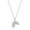 925 Sterling Silver Leaf Pendant Necklace | Dublin Silver