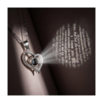 925 Sterling Silver Heart Pendant Necklace with Black Onyx | Dublin Silver