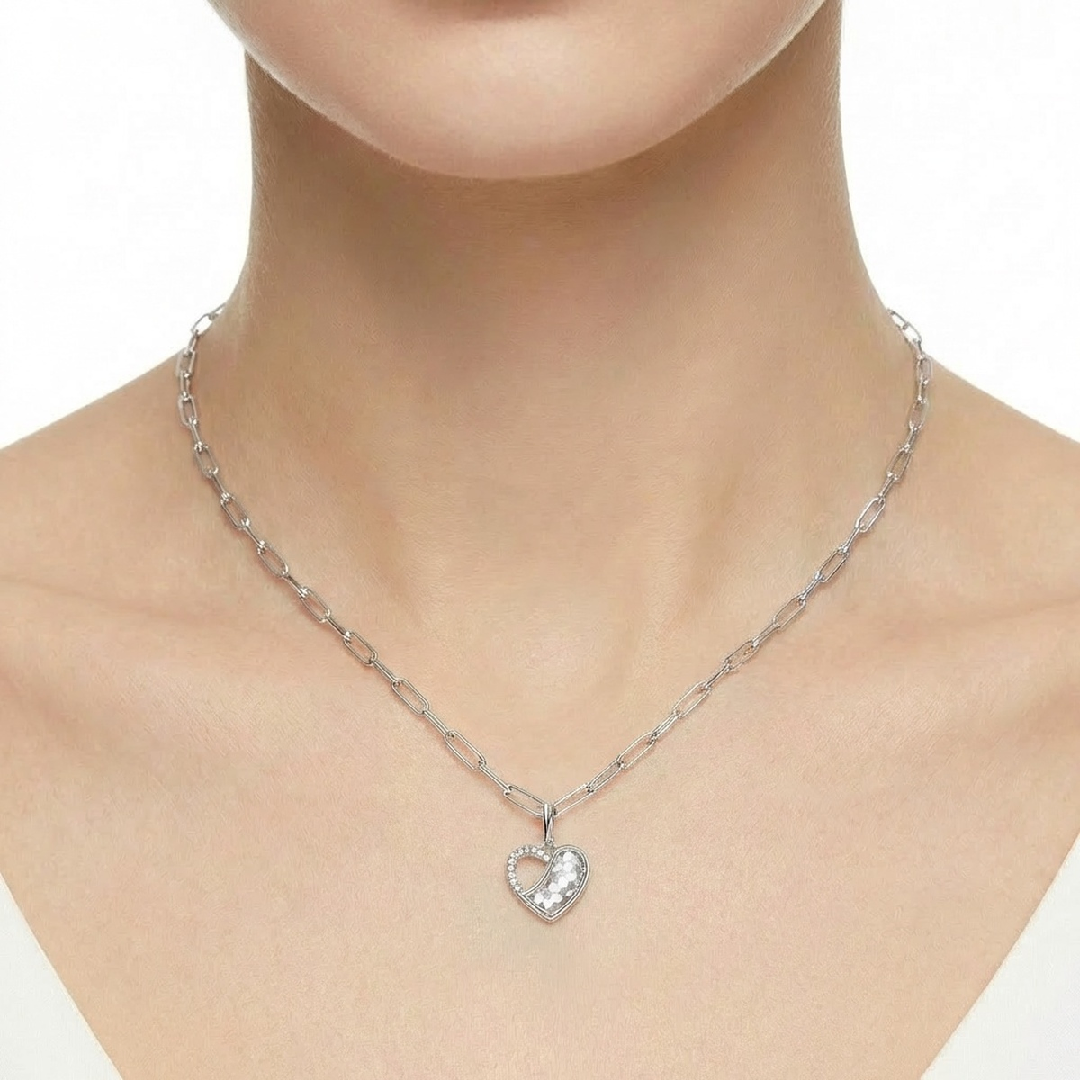 925 Sterling Silver Heart Pendant Necklace | Dublin Silver