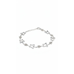 Sterling Silver Butterfly Bracelet with Lobster Clasp | Dublin Silver