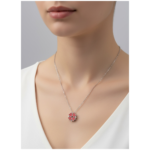 925 Sterling Silver Heart Clover Pendant Necklace 18-inch Chain | Dublin Silver