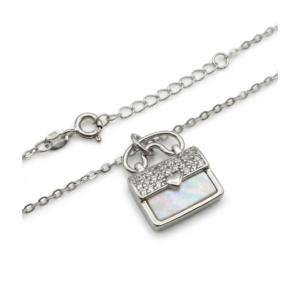 Dublin Silver 925 Sterling Silver Handbag Pendant Necklace
