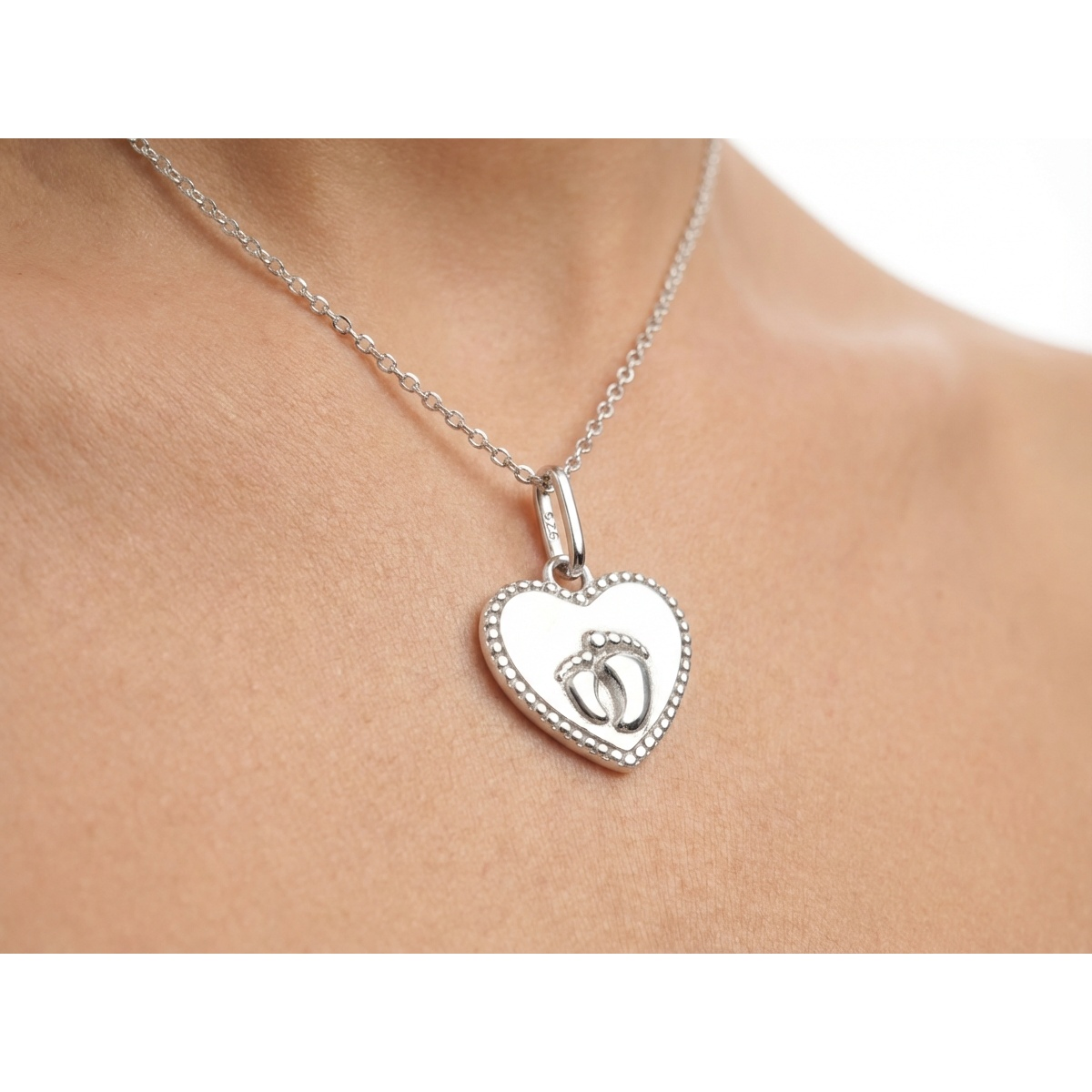 925 Sterling Silver Claddagh Heart Pendant | Dublin Silver