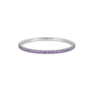 Elegant 925 Sterling Silver Purple Tennis Bracelet for Every Occasion