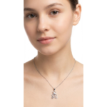 Dublin Silver 925 Sterling Silver Teddy Bear Pendant Necklace