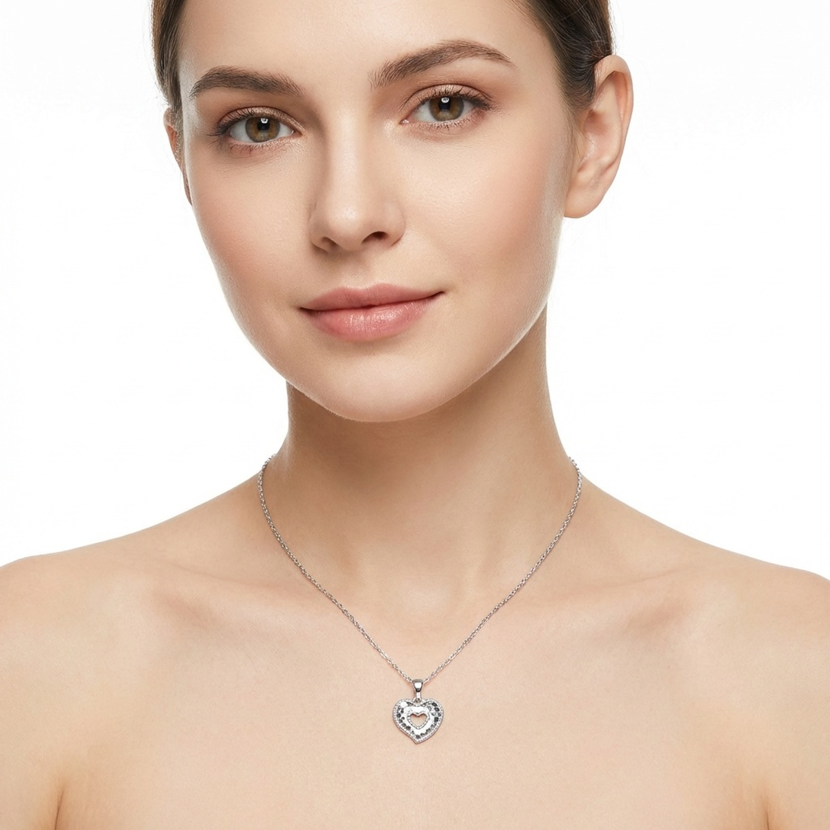 925 Sterling Silver Heart Pendant Necklace | Dublin Silver