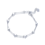 Elegant glossy 925 sterling silver bracelet showcasing premium craftsmanship