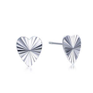 Glossy 925 sterling silver earrings showcasing elegant craftsmanship