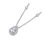 Elegant 925 Sterling Silver Teardrop Pendant Necklace - Dublin Silver