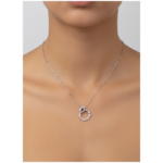 Dublin Silver 925 Sterling Silver Amethyst Teardrop Pendant Necklace