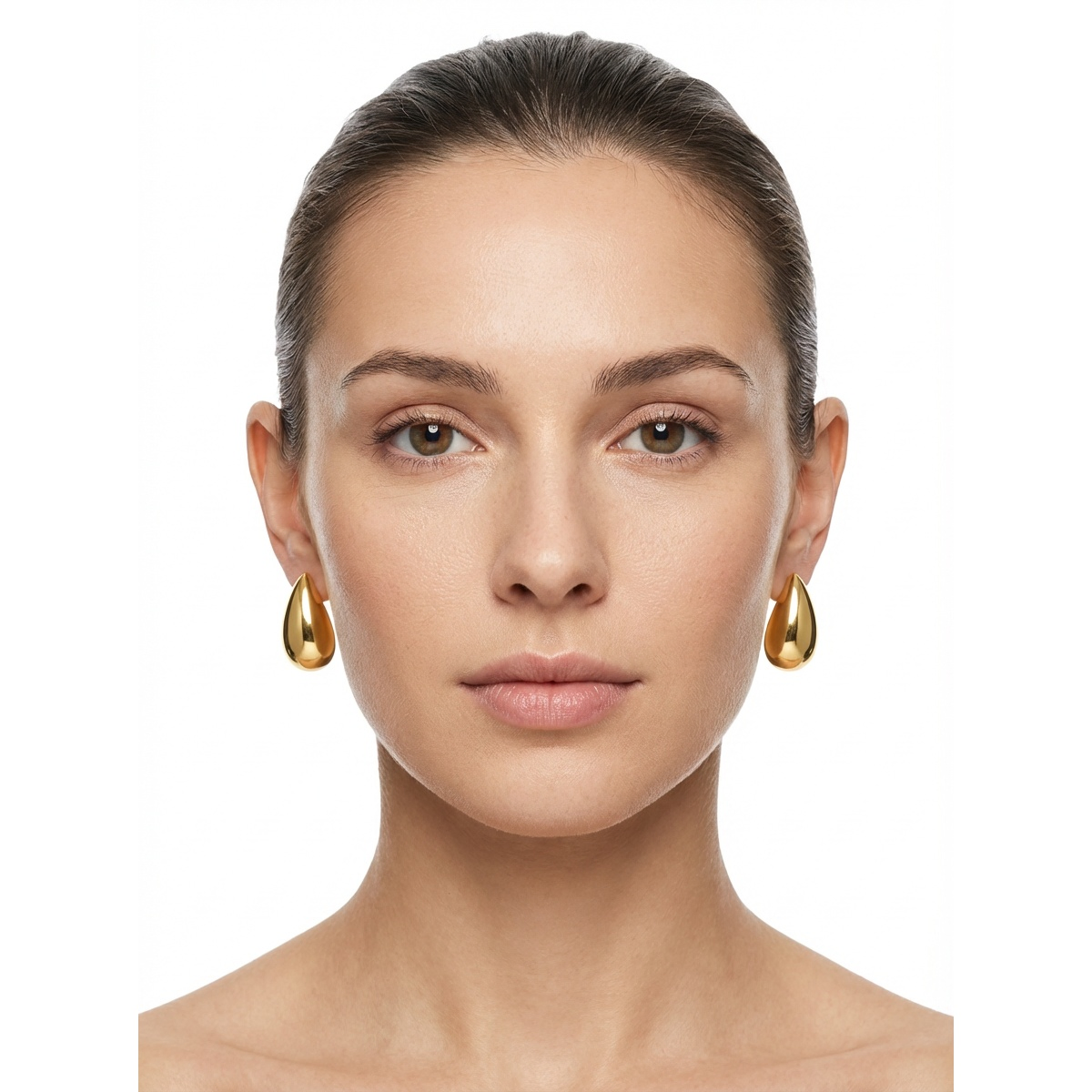 Dublin Silver 925 Sterling Silver Gold-Plated Teardrop Earrings