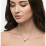 Sterling Silver Hummingbird Necklace with Flower Pendant | Dublin Silver