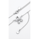 Dublin Silver 925 Sterling Silver Floral Pendant Necklace Adjustable Chain