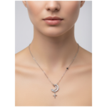 Dublin Silver 925 Sterling Silver Moon and Star Pendant Necklace