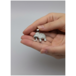 Dublin Silver 925 Sterling Silver Elephant Pendant with Cubic Zirconia