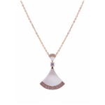Elegant 925 sterling silver pendant necklace with rose gold finish from Dublin Silver.