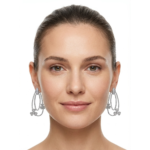 Dublin Silver 925 Sterling Silver Irish Clover Dangle Earrings