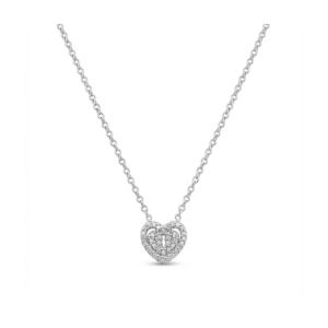 Elegant 925 Sterling Silver Heart Pendant Necklace - Dublin Silver
