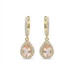 Elegant 925 Sterling Silver Drop Earrings with Teardrop Design