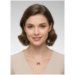 925 Sterling Silver Ladybug Pendant Necklace with Gemstones | Dublin Silver