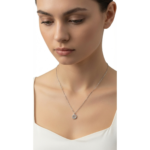 Dublin Silver 925 Sterling Silver Smiley Face Pendant Necklace