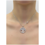 Dublin Silver 925 Sterling Silver Tree of Life Pendant with Gem Accents