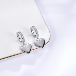 Elegant 925 Sterling Silver Earrings with Cubic Zirconia