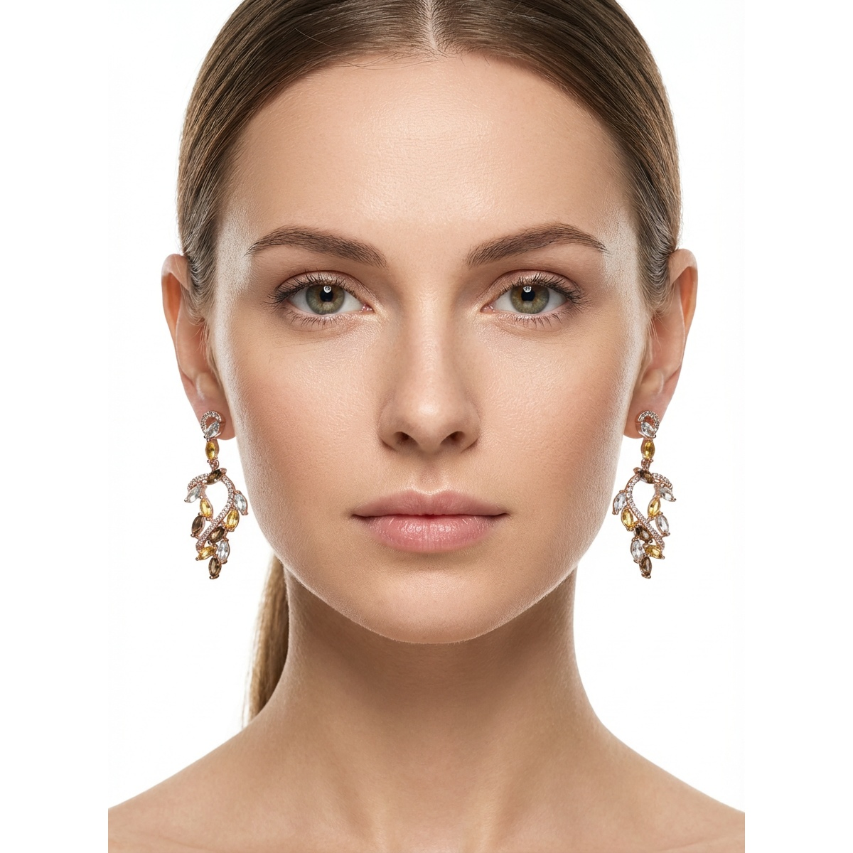 Sterling Silver Elegant Gemstone Dangle Earrings | Dublin Silver