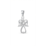 Dublin Silver 925 Sterling Silver Angel Heart Pendant
