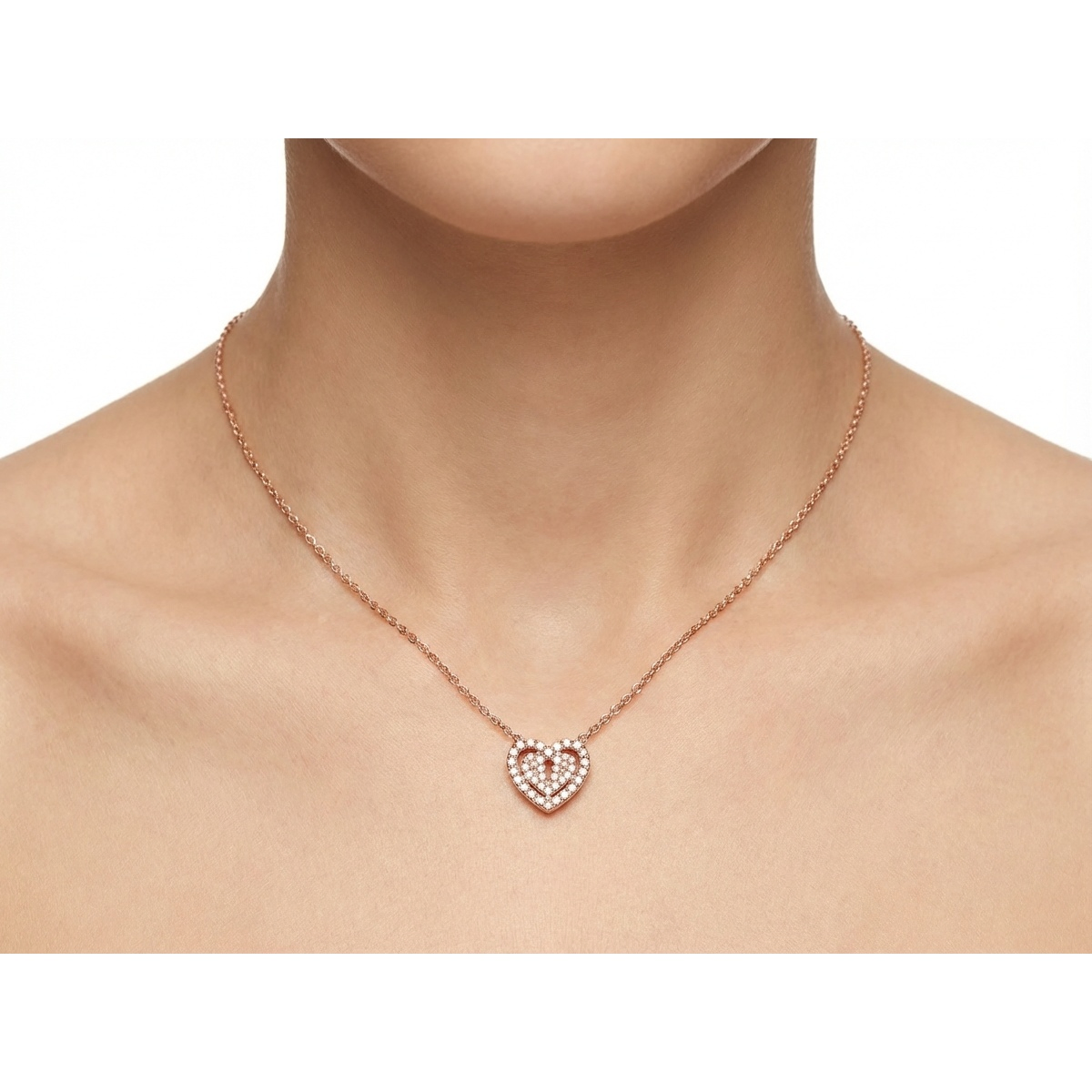 Dublin Silver 925 Sterling Silver Heart Pendant Necklace