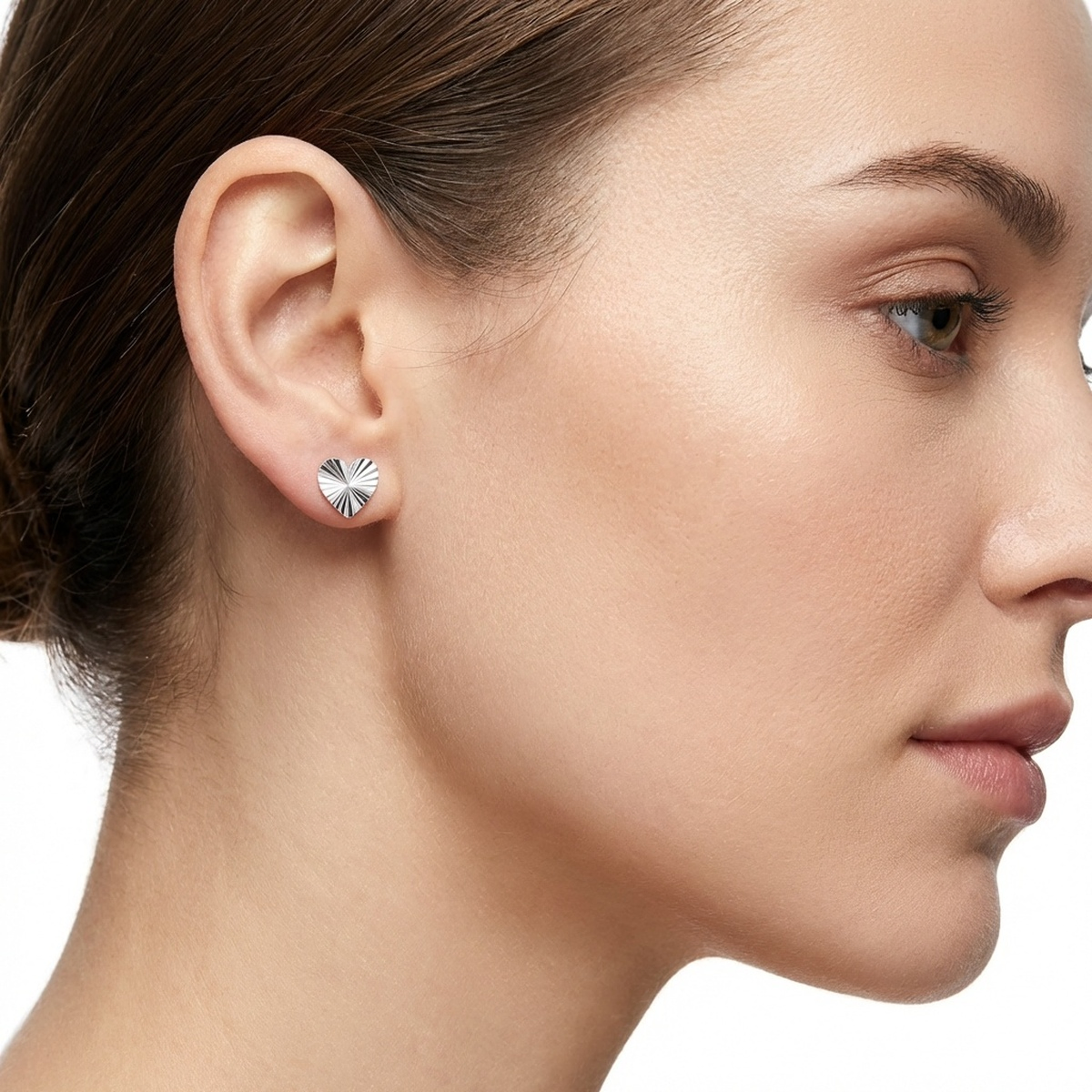 Elegant Glossy 925 Sterling Silver Earrings for Timeless Glamour