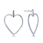 Glossy 925 sterling silver earrings showcasing premium craftsmanship
