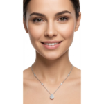 Elegant 925 Sterling Silver Teardrop Pendant Necklace - Dublin Silver