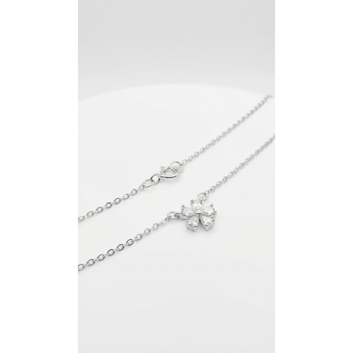 925 Sterling Silver Snowflake Pendant Necklace 18-inch Chain | Dublin Silver