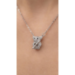 925 Sterling Silver Teddy Bear Pendant Necklace | Dublin Silver