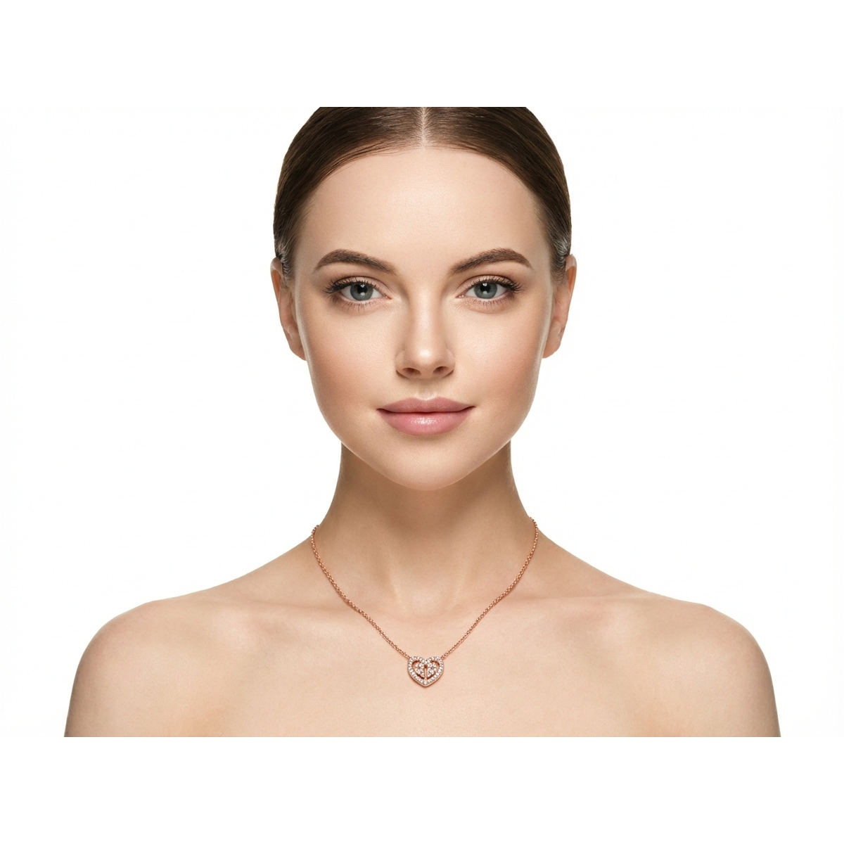 Dublin Silver 925 Sterling Silver Heart Pendant Necklace