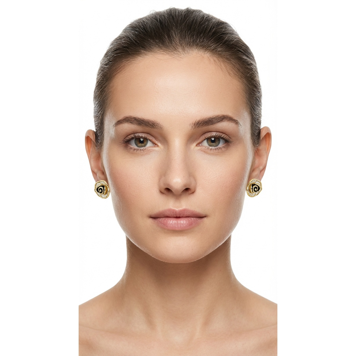 925 Sterling Silver Gold-Plated Rose Stud Earrings | Dublin Silver