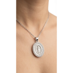 925 Sterling Silver Religious Medallion Pendant | Dublin Silver