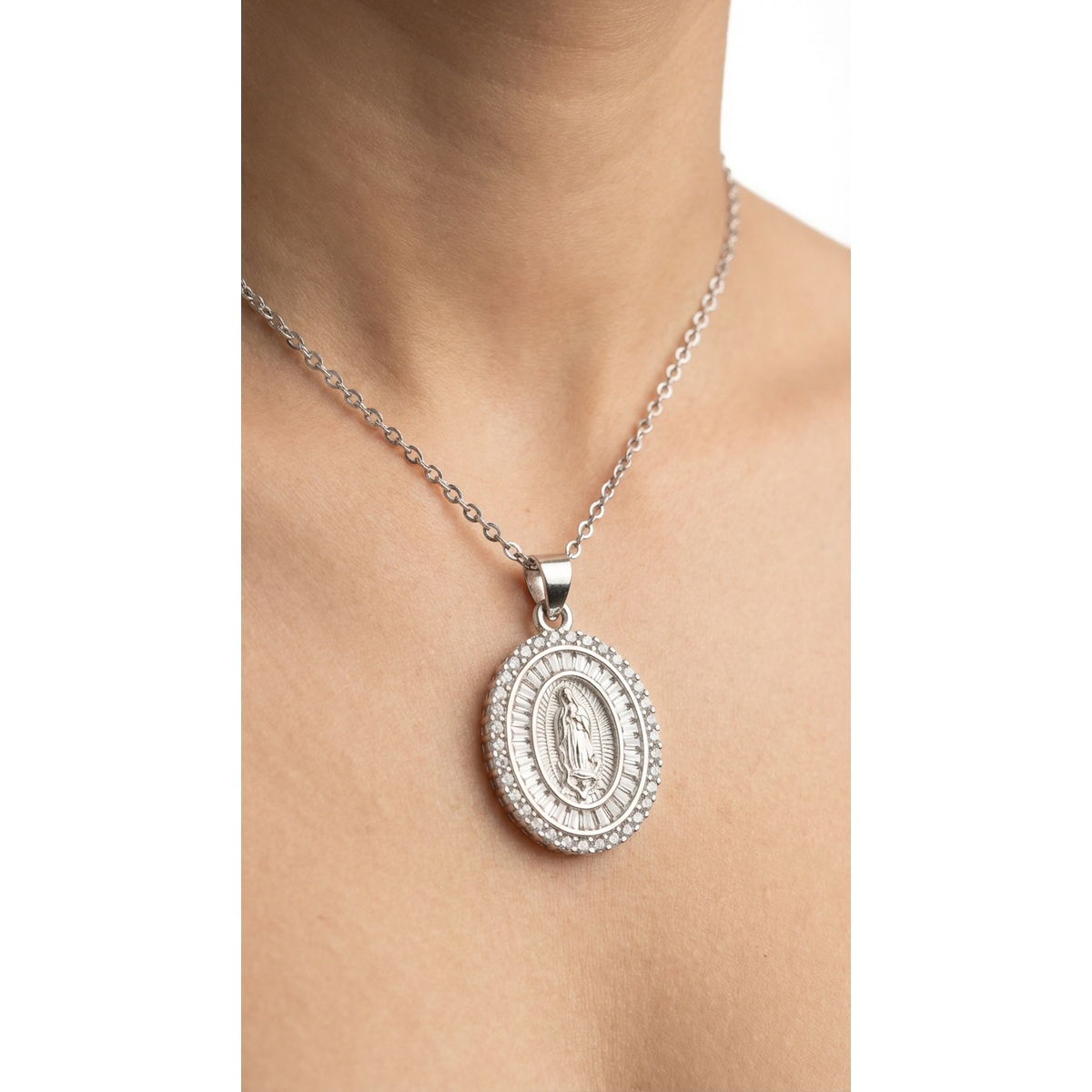 925 Sterling Silver Religious Medallion Pendant | Dublin Silver