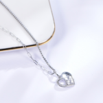 925 Sterling Silver Heart Pendant Necklace | Dublin Silver