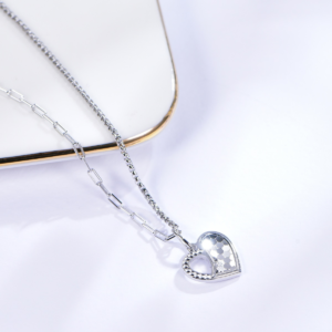 925 Sterling Silver Heart Pendant Necklace | Dublin Silver