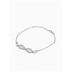 925 Sterling Silver Infinity Bracelet Adjustable Chain | Dublin Silver