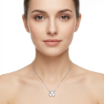 925 Sterling Silver Clover Pendant Necklace | Dublin Silver