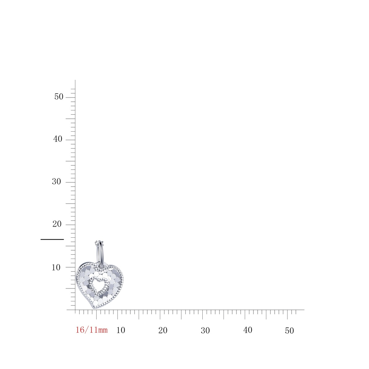 925 Sterling Silver Heart Pendant Necklace | Dublin Silver