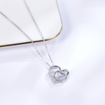 925 Sterling Silver Heart CZ Pendant Necklace | Dublin Silver